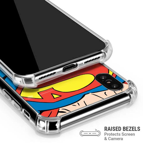 DC Comics Superman Vintage Chest iPhone XS Max Clear Case